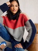 Mary Colourblock Jumper - Grey Multi