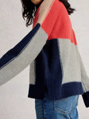 Mary Colourblock Jumper - Grey Multi