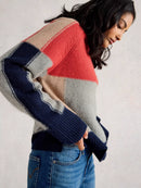 Mary Colourblock Jumper - Grey Multi