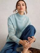 Fenella Floral Jumper - Blue Multi