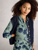 Belle Sleeveless Jumper - Dark Navy