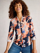 Annie Printed Sparkle Shirt - Navy Print