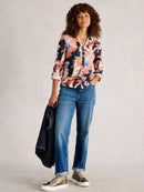 Annie Printed Sparkle Shirt - Navy Print