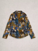 Annie Jersey Shirt - Chartreuse Print