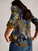 Annie Jersey Shirt - Chartreuse Print