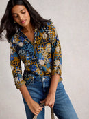 Annie Jersey Shirt - Chartreuse Print