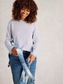 Clara LS Sparkle T-Shirt - Ivory Multi