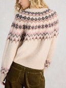 Arctic Fairisle Cardigan - Natural