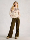 Arctic Fairisle Cardigan - Natural