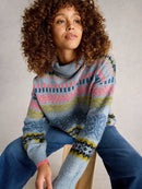 Felicity Fairisle Jumper - Blue Multi