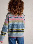 Felicity Fairisle Jumper - Blue Multi
