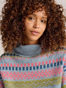 Felicity Fairisle Jumper - Blue Multi