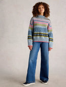 Felicity Fairisle Jumper - Blue Multi
