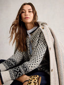 Holly Heart Cardigan - Ivory Multi