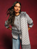 Holly Heart Cardigan - Ivory Multi