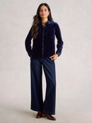 Sophie Velvet Shirt - Dark Navy