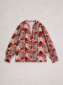 Paloma Top - Red Multi