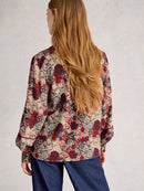 Paloma Top - Red Multi