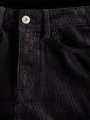 Ayla Cord Wide Leg Trouser - Pure Black