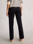 Brooke Cord Straight Trouser - Charcoal