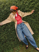 Aubrey Barrel Leg Jean - Mid Denim