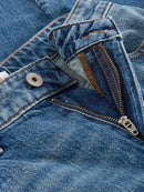 Aubrey Barrel Leg Jean - Mid Denim