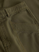Aubrey Barrel Trouser - Khaki Green