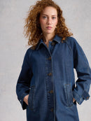 Oakleigh Denim Coat - Mid Denim