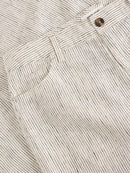 Tia Wide Leg Crop Trouser - Ivory Multi