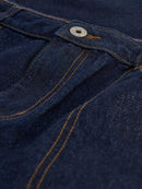 Tia Wide Leg Crop Jeans - Dark Denim