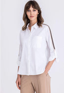 Golden Oasis Blouse - White
