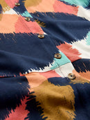 Rua Jersey Shirt Dress - Navy Multi