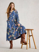Megan Jersey Dress - Blue Multi