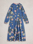 Megan Jersey Dress - Blue Multi