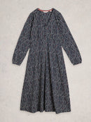 Megan Jersey Dress - Blue Multi