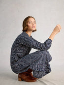 Megan Jersey Dress - Blue Multi