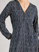 Megan Jersey Dress - Blue Multi