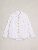 Sophie Organic Cotton Shirt - Ivory Multi