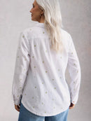 Sophie Organic Cotton Shirt - Ivory Multi