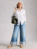 Sophie Organic Cotton Shirt - Ivory Multi