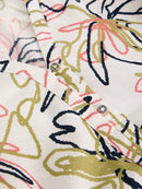 Ruby Cotton Organic Top - Ivory Print