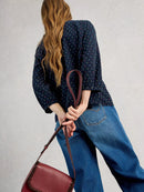 Ruby Cotton Organic Top - Navy Multi