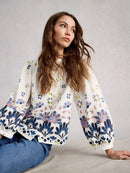 Lana Top - Ivory Multi