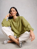 Lana Top - Mid Green