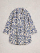 Bianca Linen Tunic - Ivory Print