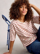 Kat Stripe T-Shirt - Ivory Multi
