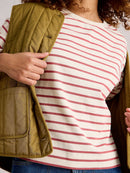 Kat Stripe T-Shirt - Ivory Multi