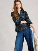 Allie Jersey Shirt - Navy Print
