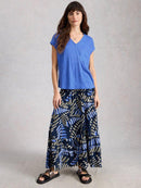Iris Linen T-Shirt - Blue