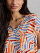 Iris Linen T-Shirt - Natural Multi